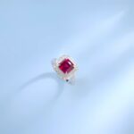 Lab-Created Ruby Ring in 925 Silver - Model ZHF-R0028R - Image 3