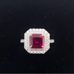 Lab-Created Ruby Ring in 925 Silver - Model ZHF-R0028R - Image 6