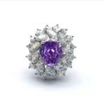 925 Silver Purple Cubic Zirconia Ring - Model ZHF-R0112 - Image 2