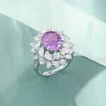 925 Silver Purple Cubic Zirconia Ring - Model ZHF-R0112 - Image 4