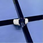 Blue Sapphire Ring in 925 Silver - Model ZHF-R0593B - Image 2