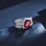 925 Silver Lab-Created Ruby Stacking Ring - Model ZHF-R1328R - Image 3