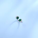 Lab-Created Emerald Ring in 925 Silver - Model ZHF-R202502 - Image 2