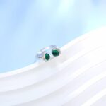 Lab-Created Emerald Ring in 925 Silver - Model ZHF-R202502 - Image 4