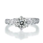 Moissanite Ring in 925 Silver - Model ZHF0116