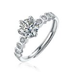 Moissanite Ring in 925 Silver - Model ZHF0116 - Image 2