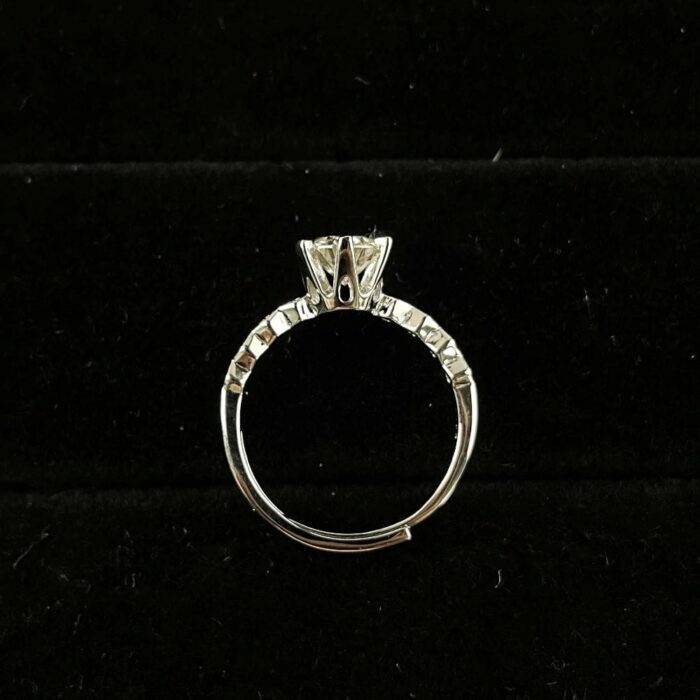 Moissanite Ring in 925 Silver - Model ZHF0116 - Image 5