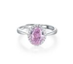 925 Silver Pink Cubic Zirconia Ring - Promotional Model ZHF0537F