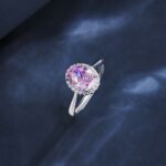 925 Silver Pink Cubic Zirconia Ring - Promotional Model ZHF0537F - Image 3