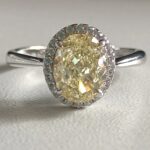 925 Silver Yellow Cubic Zirconia Ring - Model ZHF0537Y - Image 2