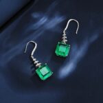 925 Silver Glass Earrings - Model ZHF-BLT01 - Image 4