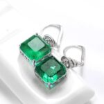 925 Silver Glass Earrings - Model ZHF-BLT01 - Image 2