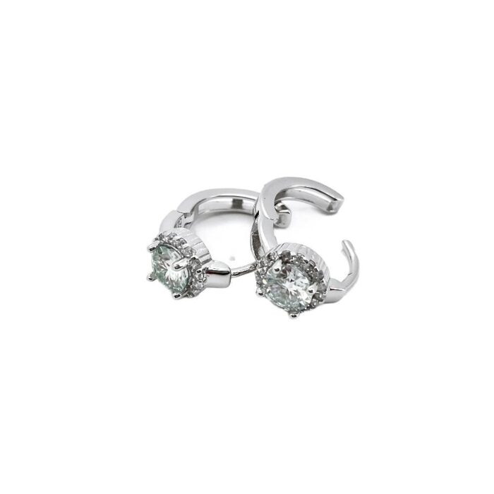925 Silver Moissanite Earrings ZHF-E1718 - Image 3