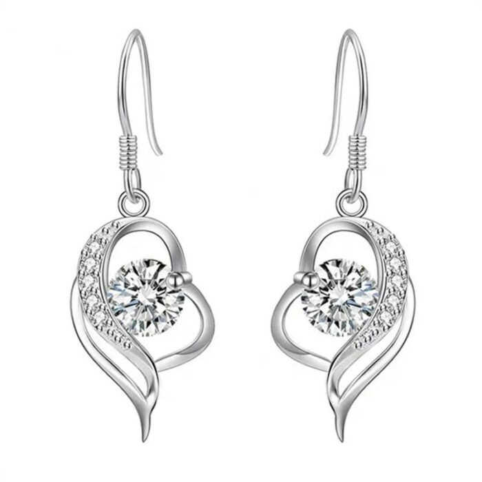 925 Silver Moissanite Earrings ZHF-E1743 - Image 1