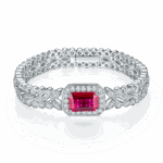 925 Silver Ruby Bracelet - Model ZHF-L1386R