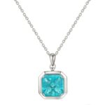 925 Silver Necklace Paraiba ZHF-P1121SK