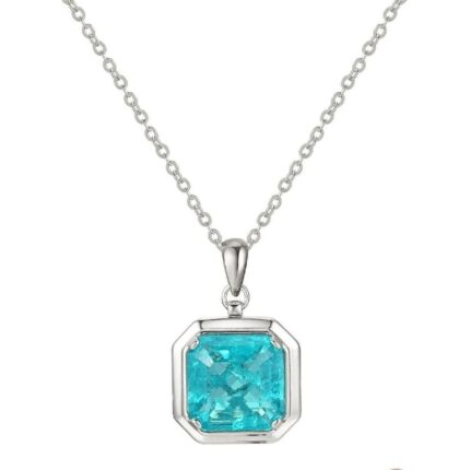 925 Silver Necklace Paraiba ZHF-P1121SK