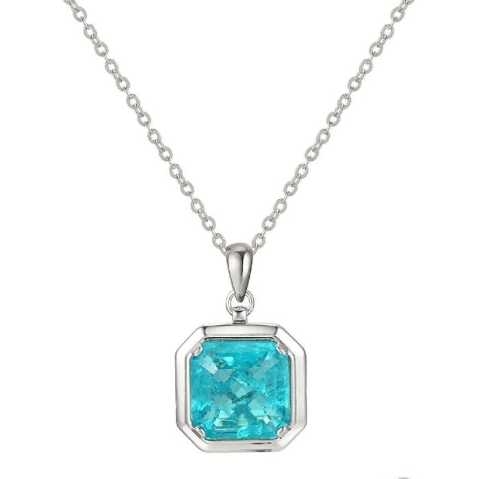 925 Silver Necklace Paraiba ZHF-P1121SK - Image 1