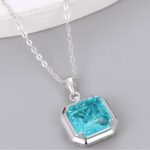 925 Silver Necklace Paraiba ZHF-P1121SK - Image 2