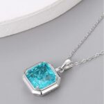 925 Silver Necklace Paraiba ZHF-P1121SK - Image 3