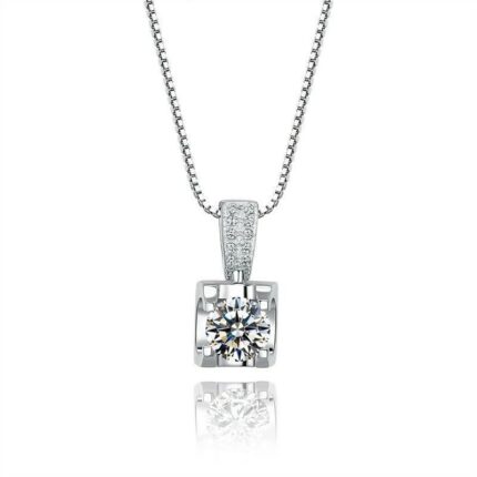 S925 Silver Moissanite Necklace ZHF-P1734