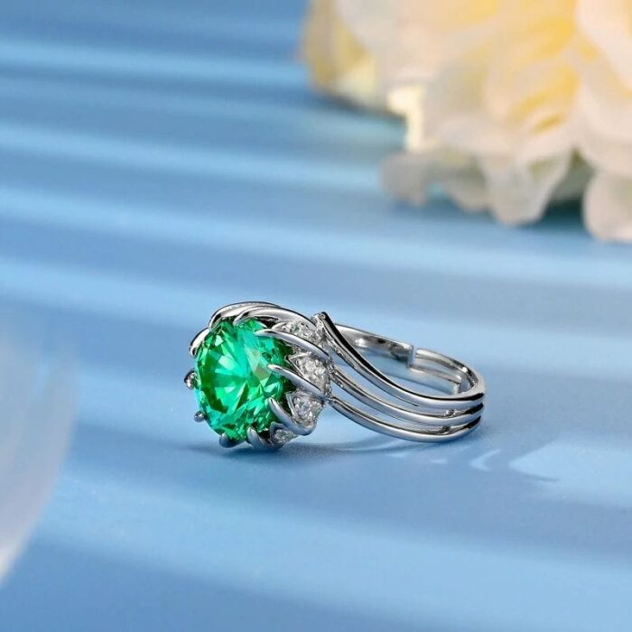 925 Silver Paraiba Ring - Model ZHFR0509 - Image 3