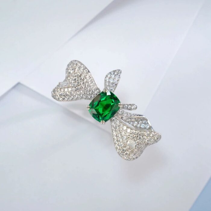925 Silver Green Garnet Ring - Model ZHFR1467 - Image 3