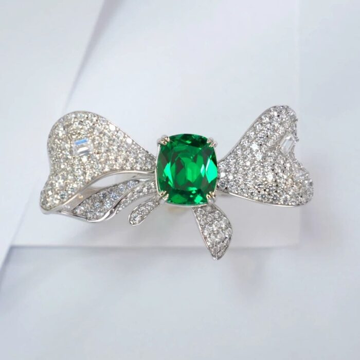 925 Silver Green Garnet Ring - Model ZHFR1467 - Image 5