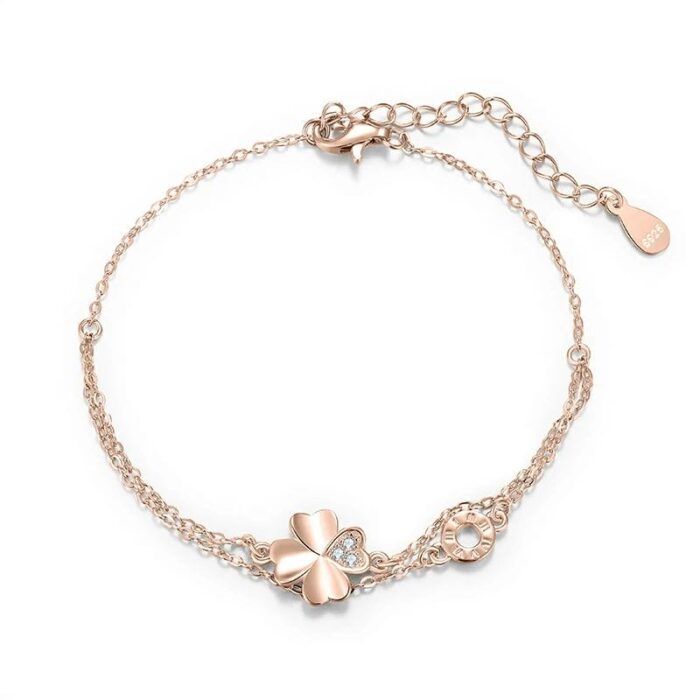 925 Silver Rose Gold Bracelet ZHF-SL01-1 - Image 1