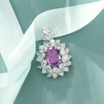 925 Silver Purple Cubic Zirconia Pendant - Model ZHF-P0119 (Chain Not Included) - Image 4