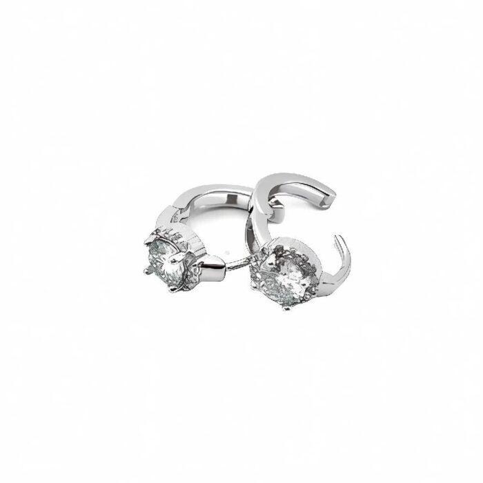 925 Silver Moissanite Earrings - ZHE-E1718 - Image 5