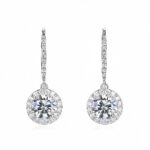 925 Silver Moissanite Earrings - ZHF-E1445G