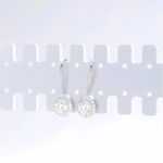 925 Silver Moissanite Earrings - ZHF-E1445G - Image 3