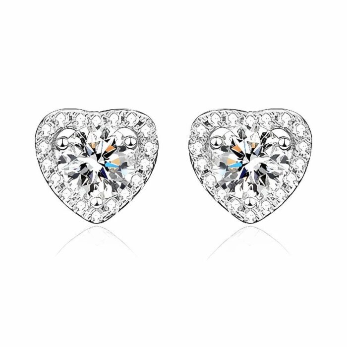 925 Silver Moissanite Earrings - ZHF-E1735 - Image 1