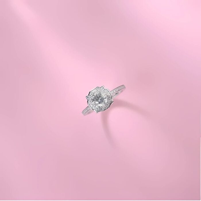 925 Silver Moissanite Ring - ZHF-R1740 - Image 4
