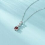 925 Silver Cultured Ruby Necklace N1917986R - Image 3