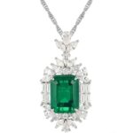 925 Silver Glass Necklace - P-015