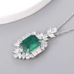 925 Silver Glass Necklace - P-015 - Image 2