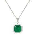 925 Silver Glass Necklace - ZHF-P1121