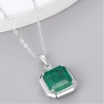 925 Silver Glass Necklace - ZHF-P1121 - Image 3