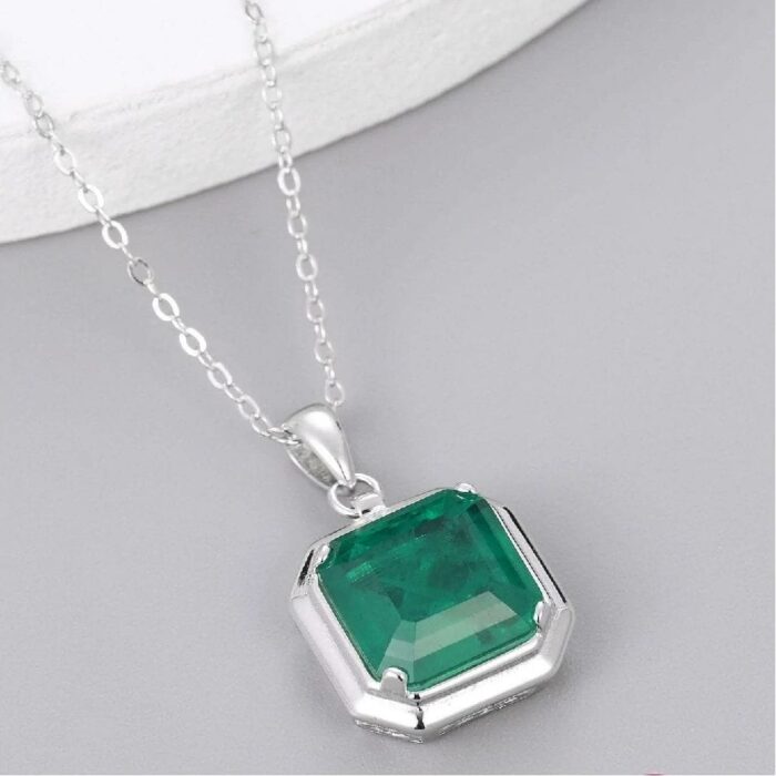 925 Silver Glass Necklace - ZHF-P1121 - Image 3
