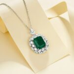 925 Silver Glass Necklace - ZHF-P1314 - Image 2