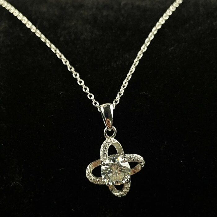 925 Silver Moissanite Necklace ZHF-P2025G - Image 5