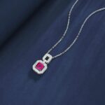 925 Silver Cultured Ruby Necklace ZHF-P5002R - Image 5