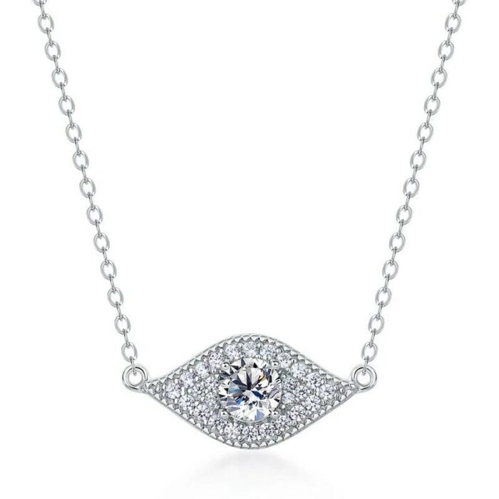925 Silver Moissanite Necklace ZHF-P5512 - Image 1