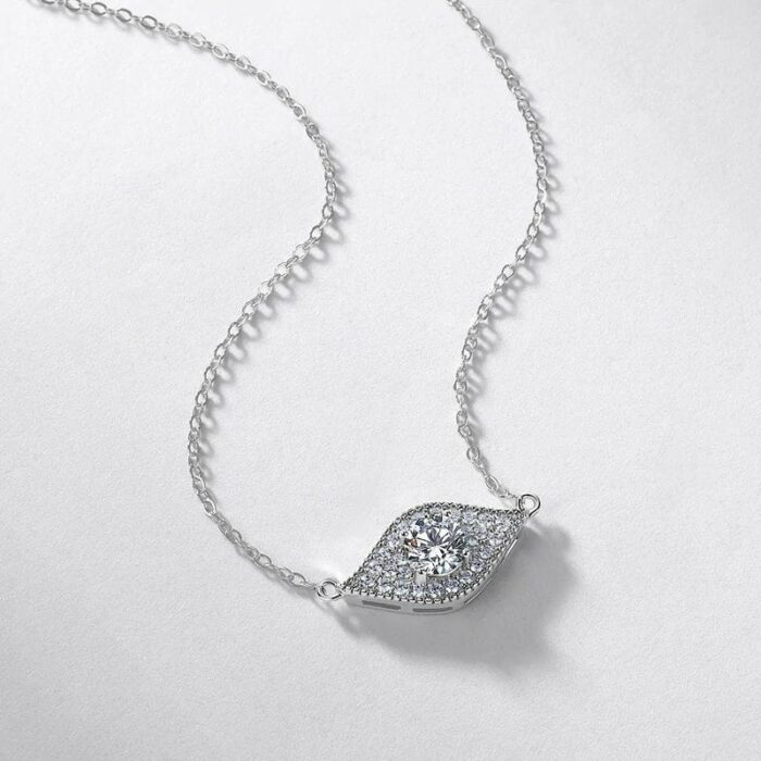 925 Silver Moissanite Necklace ZHF-P5512 - Image 2