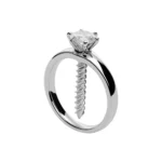 Screw & Silver Ring Pendant Necklace of Resilience: Love Through Adversity - Image 5